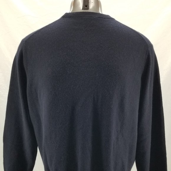 Jos A Bank Men's Blue 100% Cashmere Crew Neck Sweater Sz XL $125 - Picture 7 of 10